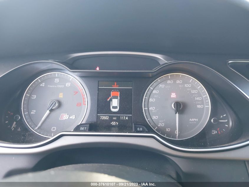 2015 Audi S4 3.0T Premium Plus VIN: WAUDGAFL7FA080305 Lot: 43228219