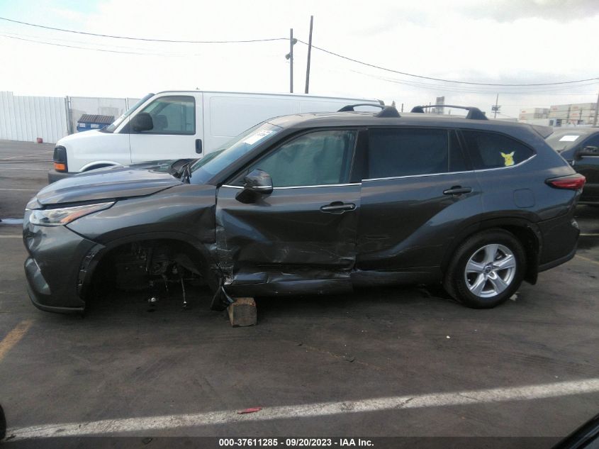 2021 Toyota Highlander L/Le VIN: 5TDZZRAH5MS537374 Lot: 37611285