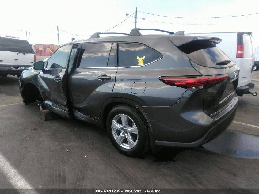 2021 Toyota Highlander L/Le VIN: 5TDZZRAH5MS537374 Lot: 37611285