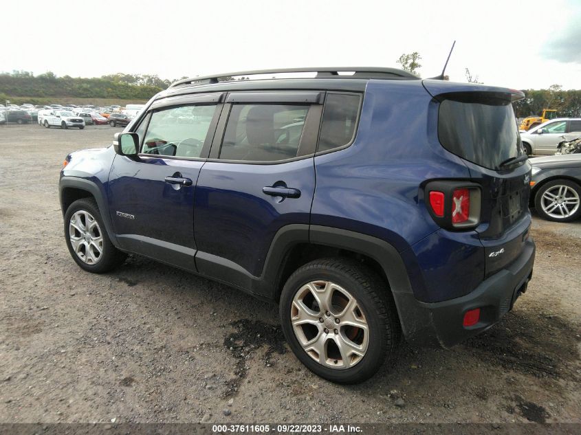 2019 Jeep Renegade Limited 4X4 VIN: ZACNJBD11KPK09520 Lot: 37611605