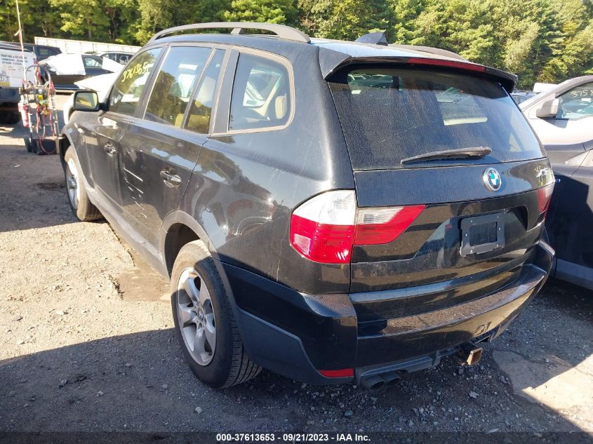 2007 BMW X3 3.0Si VIN: WBXPC93417WF01002 Lot: 37613653