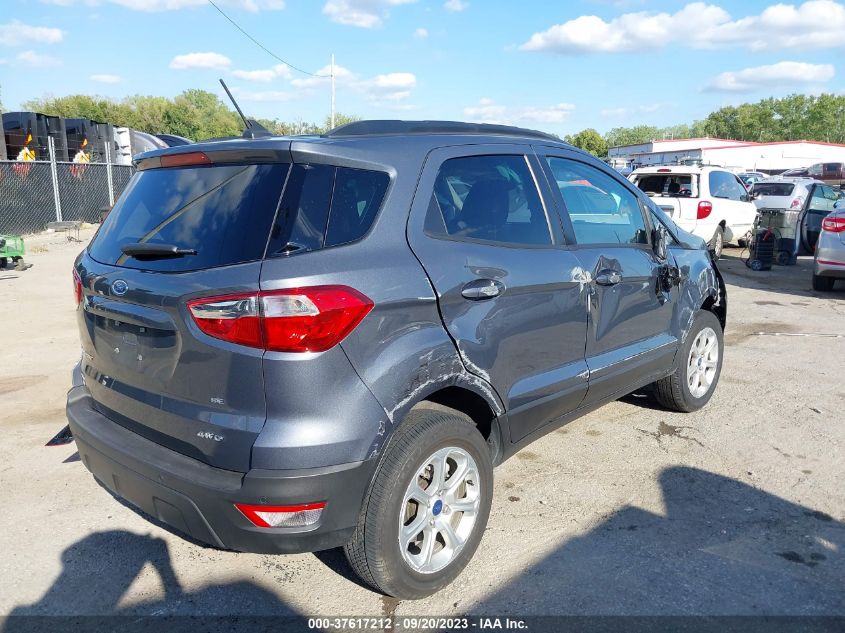 2022 Ford Ecosport Se VIN: MAJ6S3GL6NC468154 Lot: 37617212