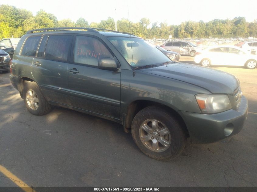 2005 Toyota Highlander VIN: JTEEP21AX50098462 Lot: 37617561