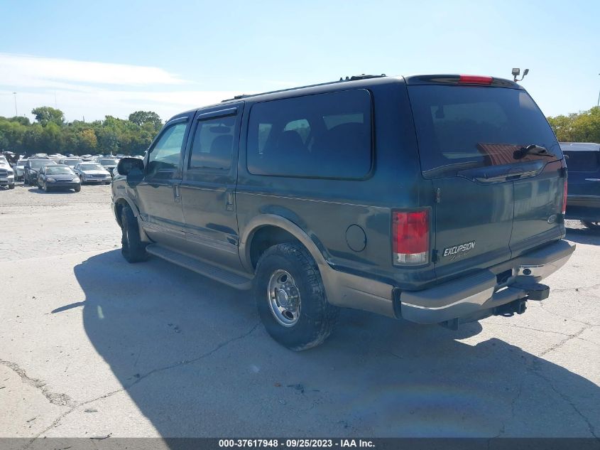 2000 Ford Excursion Limited VIN: 1FMNU43S1YEA38524 Lot: 37617948