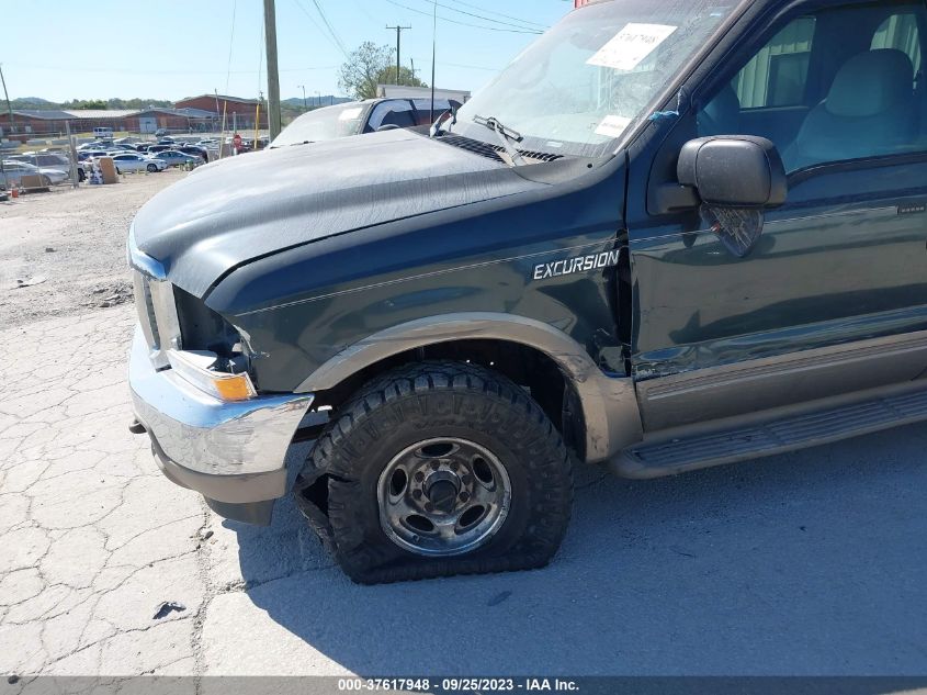 2000 Ford Excursion Limited VIN: 1FMNU43S1YEA38524 Lot: 37617948