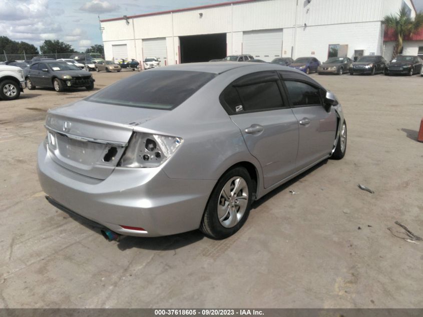 2013 Honda Civic Lx VIN: 19XFB2F5XDE041056 Lot: 37618605