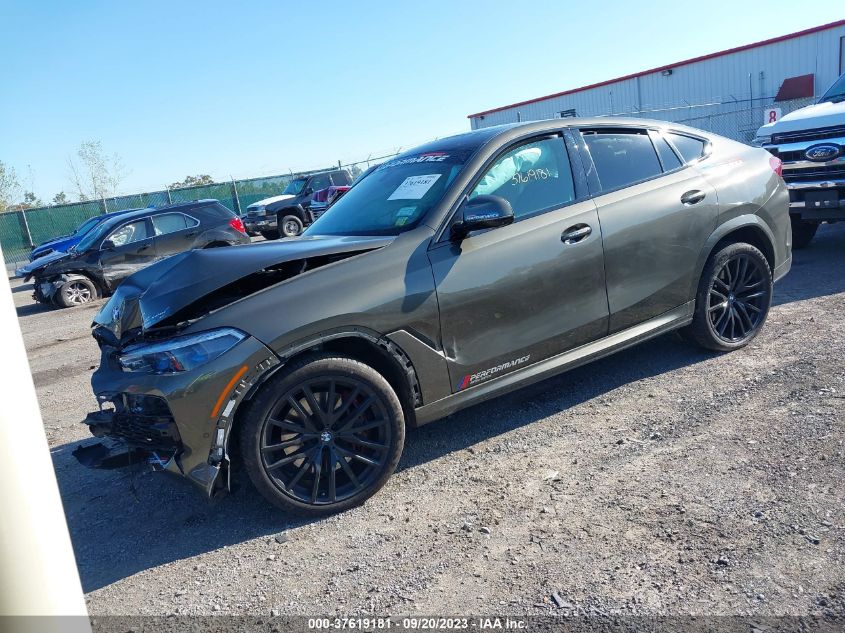 2022 BMW X6 M50I VIN: 5UXCY8C04N9K22767 Lot: 37619181