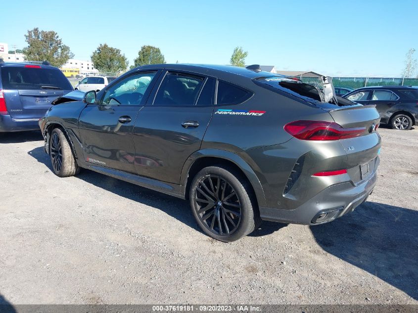 2022 BMW X6 M50I VIN: 5UXCY8C04N9K22767 Lot: 37619181