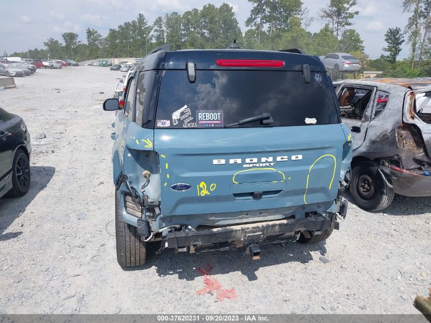 2021 Ford Bronco Sport Outer Banks VIN: 3FMCR9C65MRA46903 Lot: 37620231