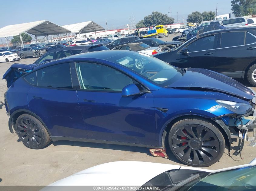 2023 Tesla Model Y Performance VIN: 7SAYGDEF9PF764303 Lot: 37625542