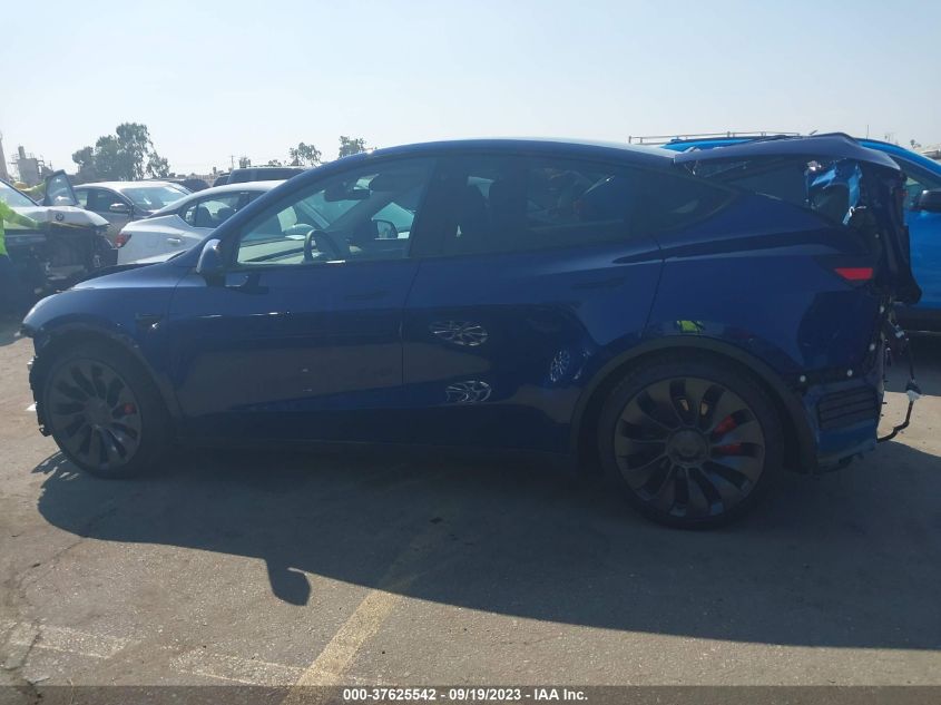 2023 Tesla Model Y Performance VIN: 7SAYGDEF9PF764303 Lot: 37625542