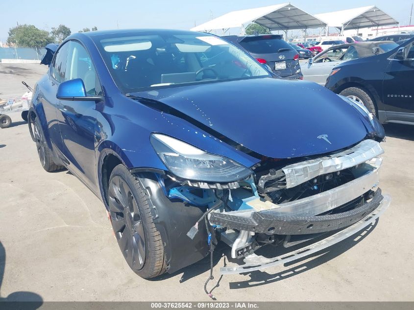 2023 Tesla Model Y Performance VIN: 7SAYGDEF9PF764303 Lot: 37625542