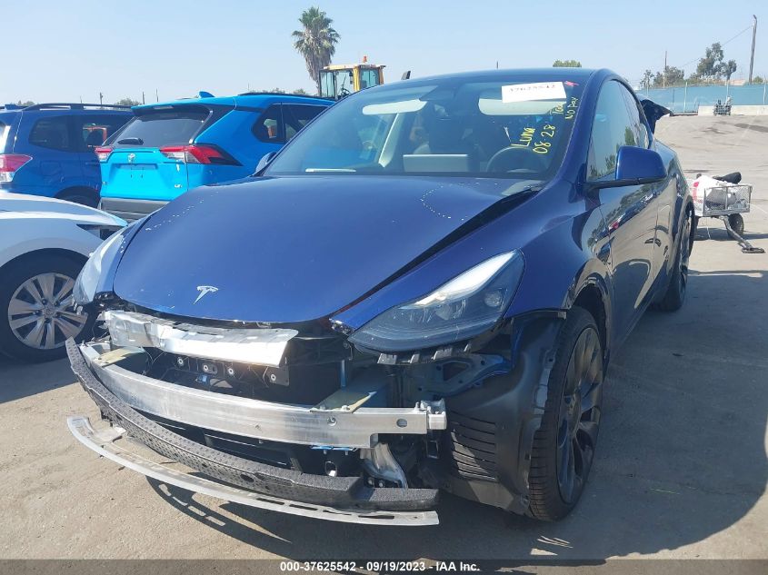 2023 Tesla Model Y Performance VIN: 7SAYGDEF9PF764303 Lot: 37625542