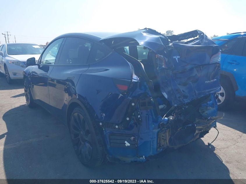 2023 Tesla Model Y Performance VIN: 7SAYGDEF9PF764303 Lot: 37625542
