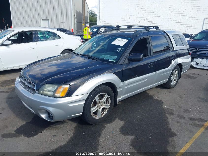 2003 Subaru Baja Base (A4)/Base (M5) VIN: 4S4BT61C937101184 Lot: 37629079