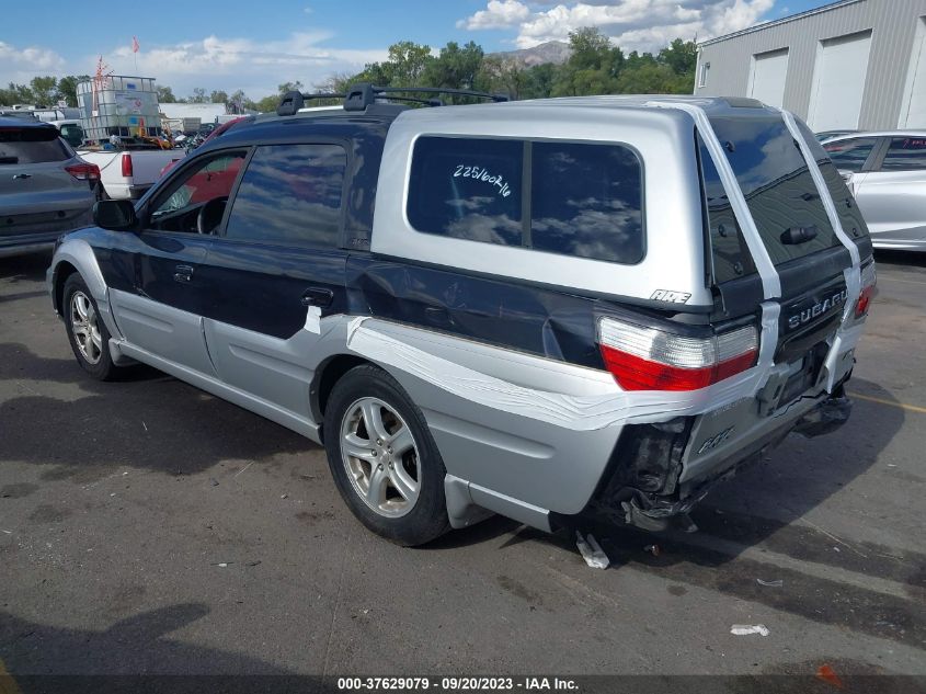 2003 Subaru Baja Base (A4)/Base (M5) VIN: 4S4BT61C937101184 Lot: 37629079