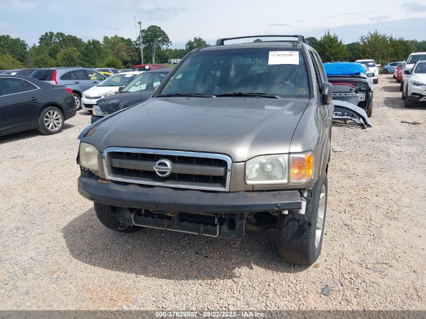 2002 Nissan Pathfinder Le VIN: JN8DR09YX2W722628 Lot: 37629507