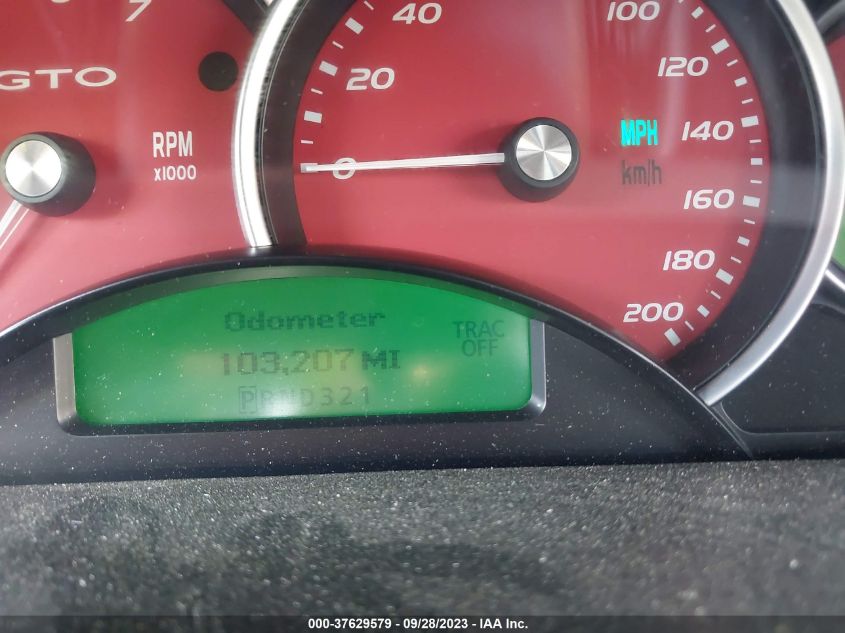 2006 Pontiac Gto VIN: 6G2VX12U96L557270 Lot: 37629579