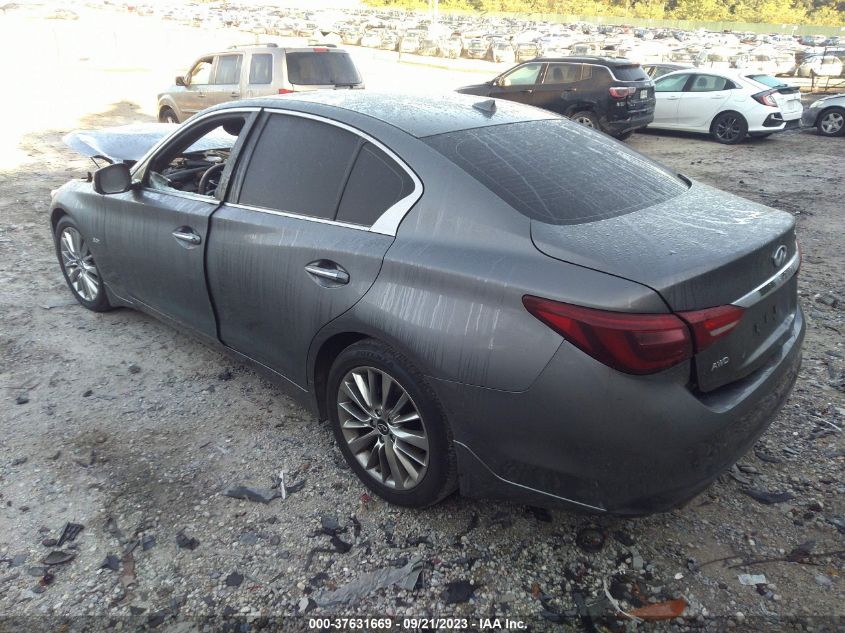 2019 Infiniti Q50 3.0T Luxe VIN: JN1EV7AR9KM593675 Lot: 37631669