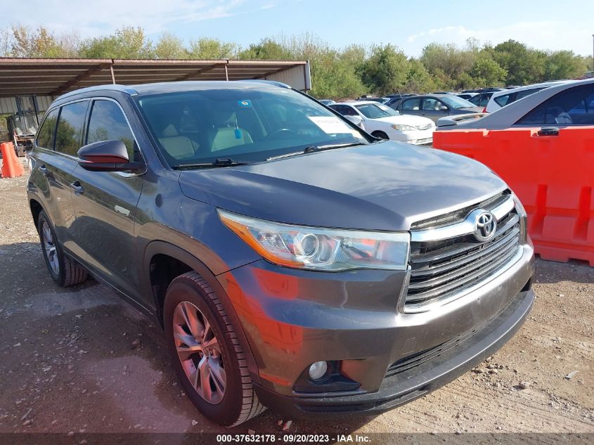 2015 Toyota Highlander Xle VIN: 5TDKKRFH0FS069135 Lot: 40809953