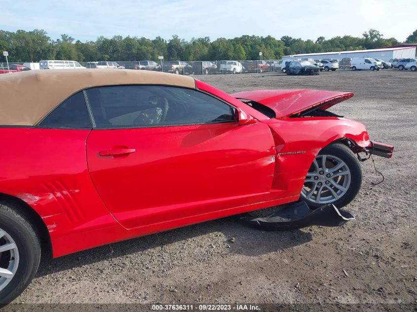 2015 Chevrolet Camaro Lt VIN: 2G1FD3D39F9267651 Lot: 37636311