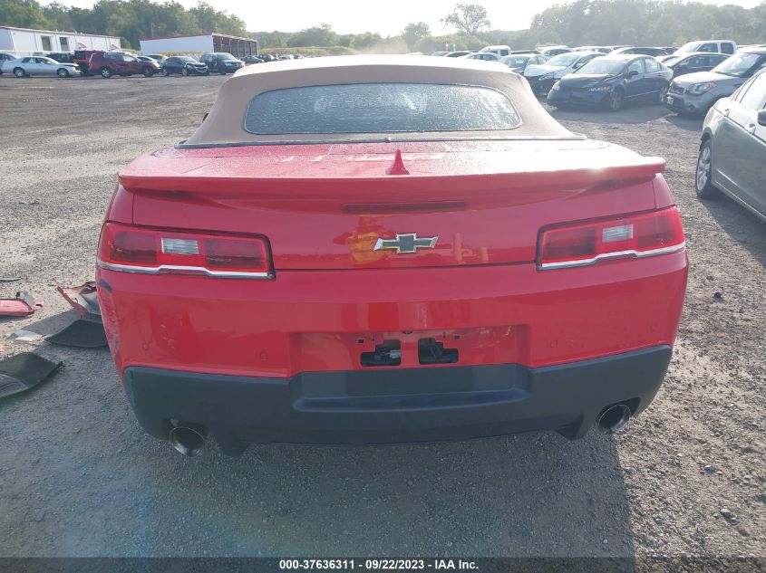 2015 Chevrolet Camaro Lt VIN: 2G1FD3D39F9267651 Lot: 37636311