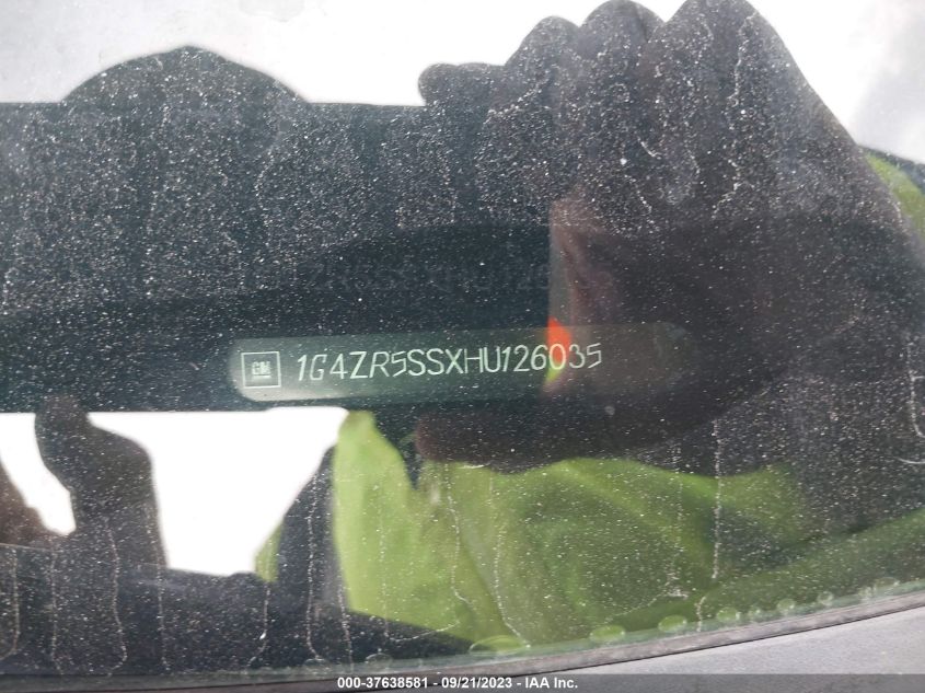 2017 Buick Lacrosse Premium VIN: 1G4ZR5SSXHU126035 Lot: 37638581