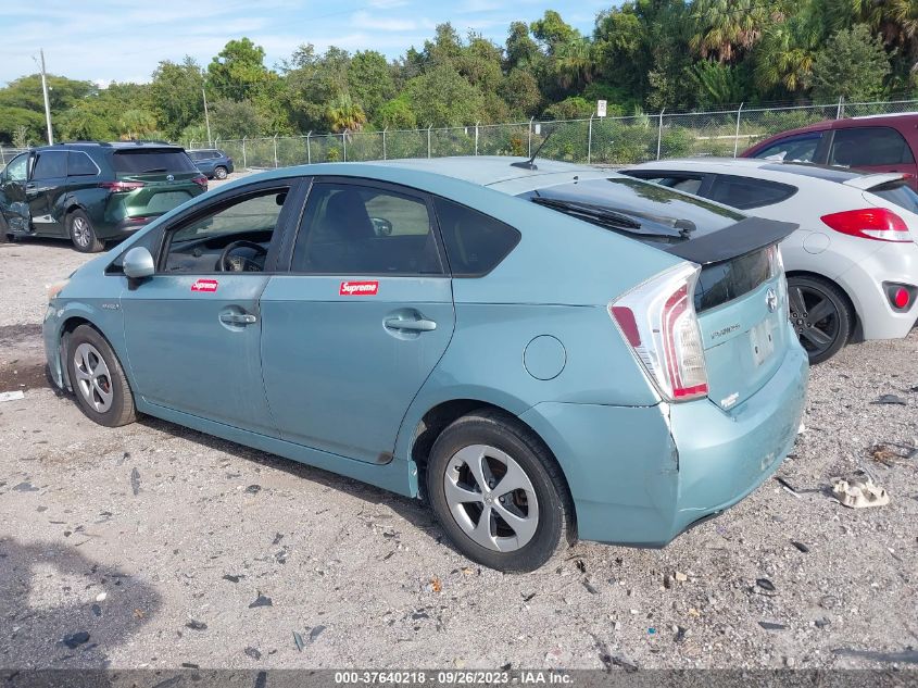 2013 Toyota Prius One/Two/Three/Four/Five VIN: JTDKN3DU9D5661317 Lot: 37640218