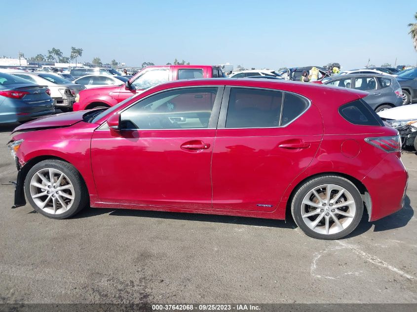 2012 Lexus Ct 200H VIN: JTHKD5BH6C2064547 Lot: 37642068