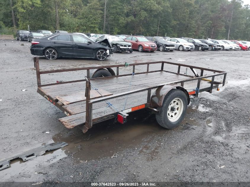 1993 Utility Trailer 12 Feet VIN: PT0612040293U3089 Lot: 37642523