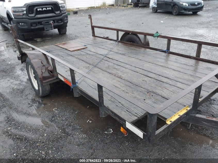 1993 Utility Trailer 12 Feet VIN: PT0612040293U3089 Lot: 37642523