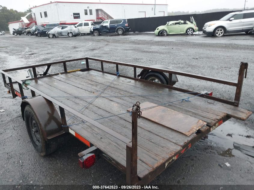 1993 Utility Trailer 12 Feet VIN: PT0612040293U3089 Lot: 37642523