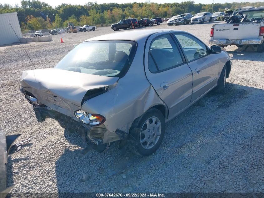 1999 Hyundai Elantra Gl VIN: KMHJF25F7XU856356 Lot: 37642676