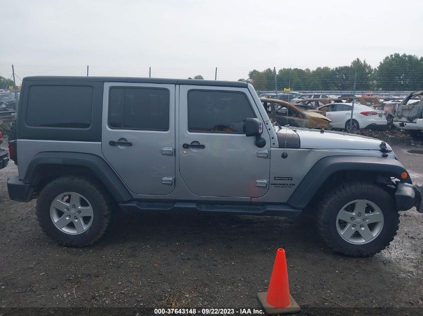 2016 Jeep Wrangler Unlimited Sport VIN: 1C4BJWDG6GL298210 Lot: 37643148