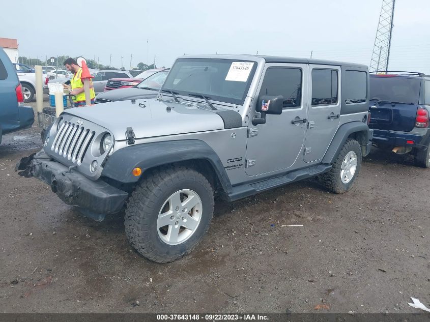 2016 Jeep Wrangler Unlimited Sport VIN: 1C4BJWDG6GL298210 Lot: 37643148