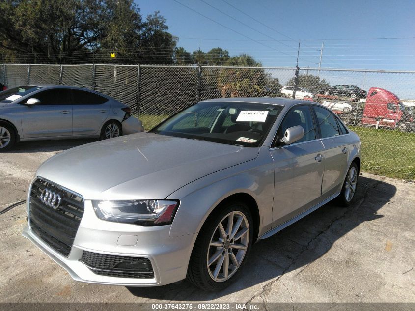 2014 Audi A4 2.0T Premium VIN: WAUEFAFL7EN014920 Lot: 37643275