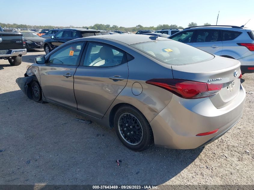 5NPDH4AE6GH763178 2016 Hyundai Elantra Se