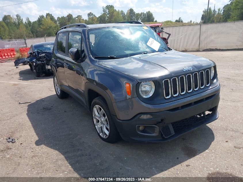 2018 Jeep Renegade Latitude Fwd VIN: ZACCJABB0JPG70206 Lot: 37647234