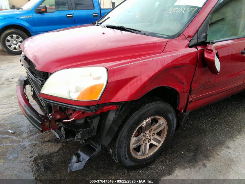 2004 Honda Pilot Ex VIN: 5FNYF18594B008077 Lot: 37647349