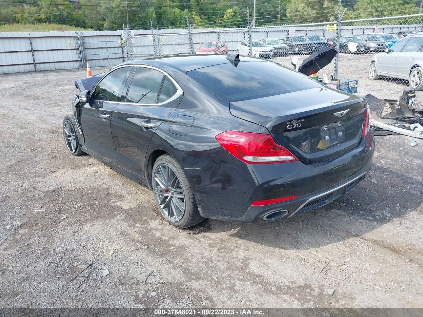 2019 Genesis G70 3.3T Advanced VIN: KMTG34LE0KU020184 Lot: 37648021