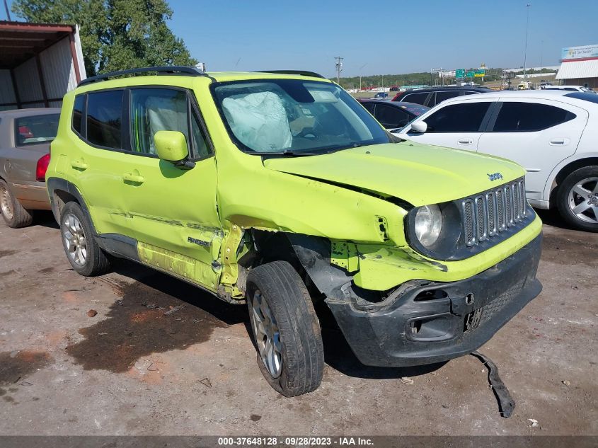 2018 Jeep Renegade Latitude 4X4 VIN: ZACCJBBBXJPJ30865 Lot: 37648128