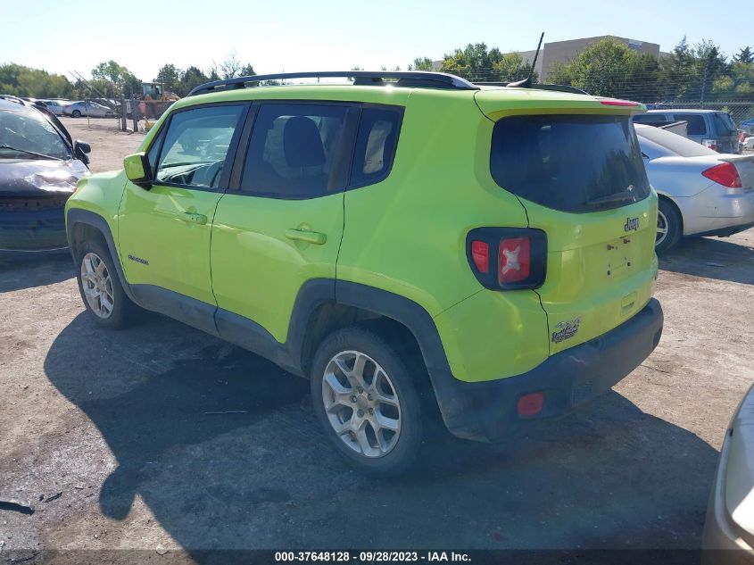 2018 Jeep Renegade Latitude 4X4 VIN: ZACCJBBBXJPJ30865 Lot: 37648128