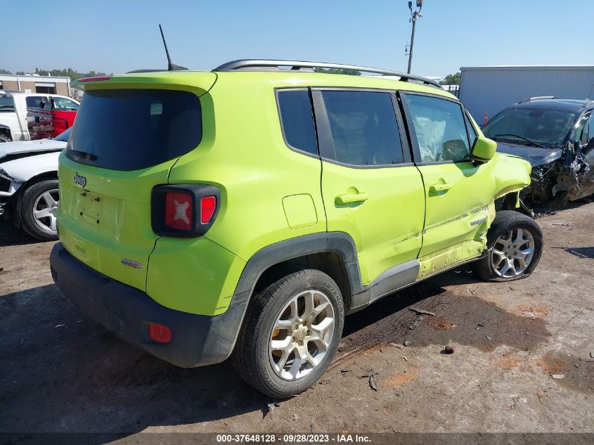 2018 Jeep Renegade Latitude 4X4 VIN: ZACCJBBBXJPJ30865 Lot: 37648128