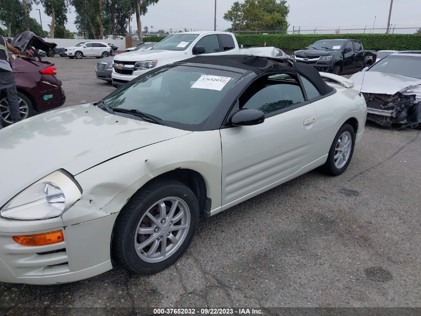 2002 Mitsubishi Eclipse Gs VIN: 4A3AE45G02E078168 Lot: 37652032