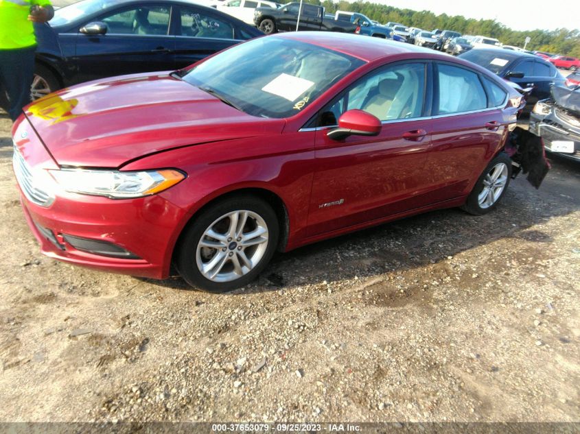 3FA6P0LU5JR173427 2018 Ford Fusion Hybrid Se