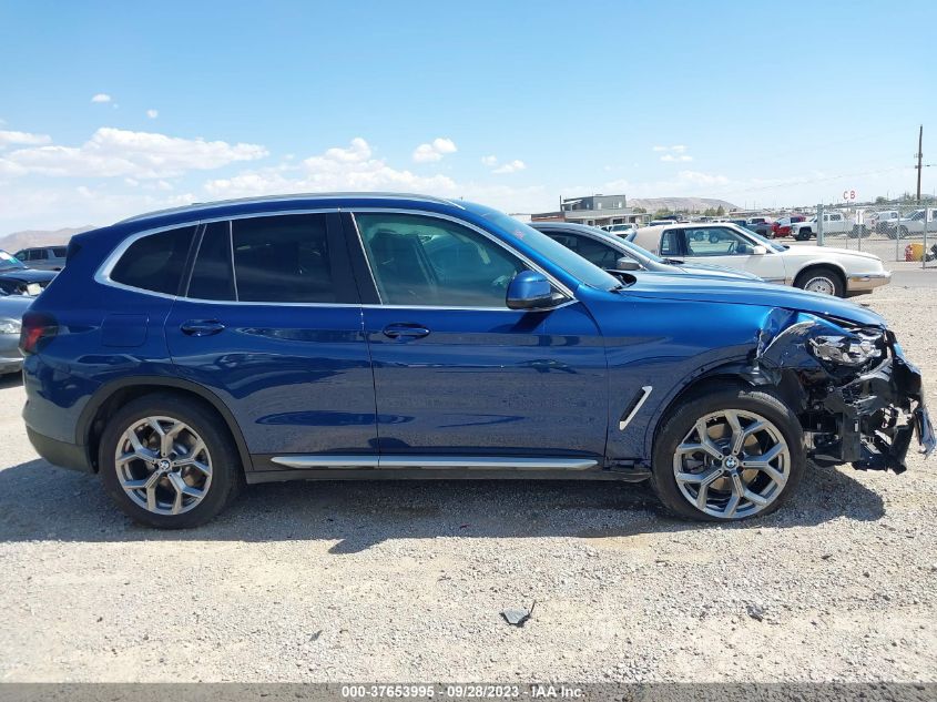 2023 BMW X3 xDrive30I VIN: 5UX53DP0XP9P71144 Lot: 37653995