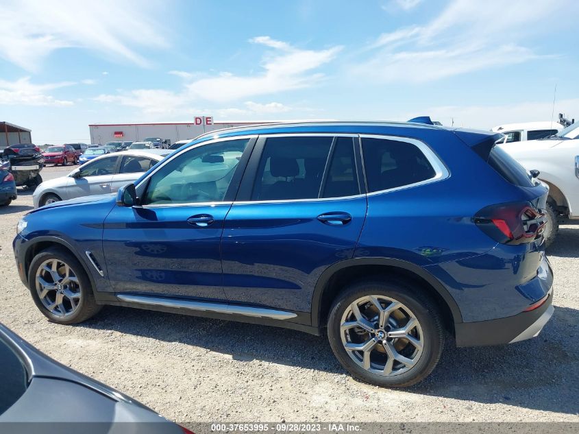 2023 BMW X3 xDrive30I VIN: 5UX53DP0XP9P71144 Lot: 37653995