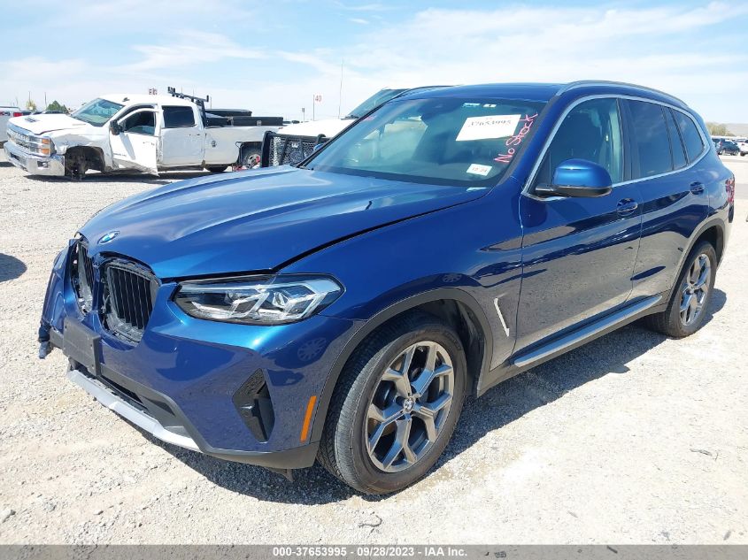 2023 BMW X3 xDrive30I VIN: 5UX53DP0XP9P71144 Lot: 37653995