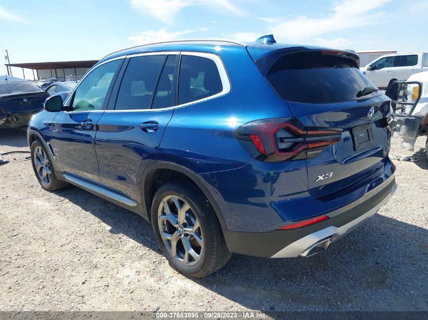 2023 BMW X3 xDrive30I VIN: 5UX53DP0XP9P71144 Lot: 37653995