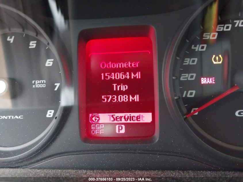 2009 Pontiac G8 Gt VIN: 6G2EC57YX9L300685 Lot: 37656103